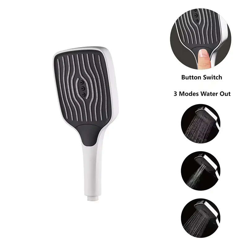 3 ຟັງຊັນ Chrome Mini Traveling Hand Hold Shower