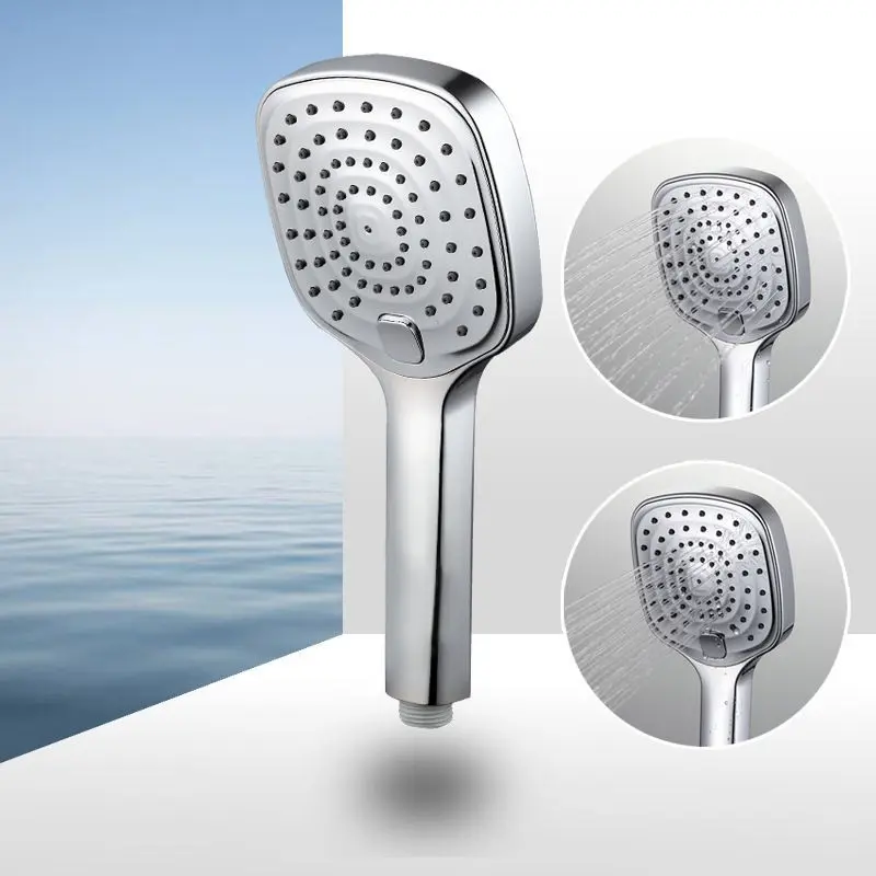 ABS Chrome Shower Head ມີປຸ່ມເລືອກ Shower