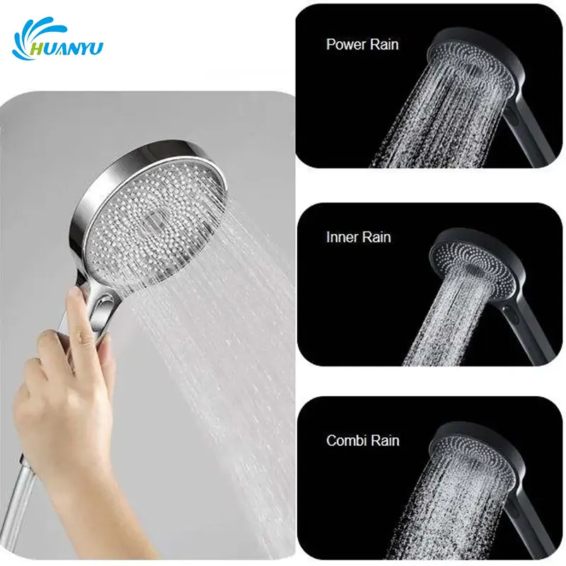 Anti-leak Push Button Shower Head ການອອກແບບປະຫຍັດນ້ໍາ